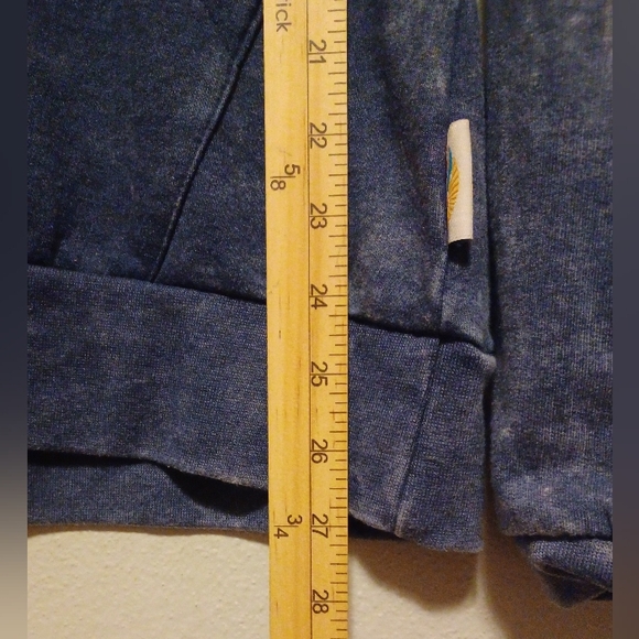 C&C California Pullover Hoodie Womens Size Small Acid Wash Blue Cotton Blend - Picture 10 of 10